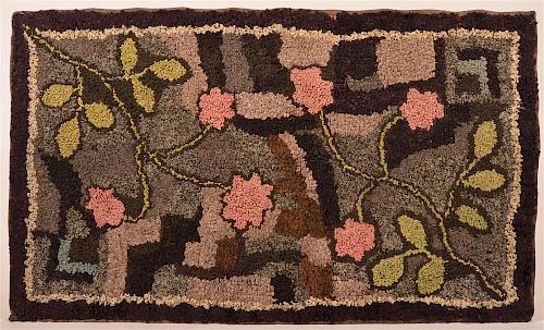 FLORAL AND GEOMETRIC PATTERN HOOKED 39ca15