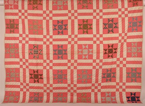 ANTIQUE GEOMETRIC PATTERN PATCHWORK