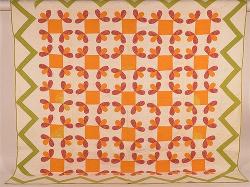 GEOMETRIC AND FLORAL PATTERN PATCHWORK
