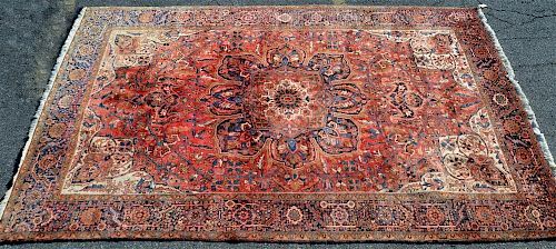 VINTAGE PERSIAN MULTI COLOR FLORAL 39ca29