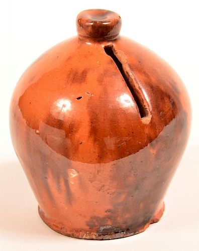 PA REDWARE POTTERY DOME FORM STILL