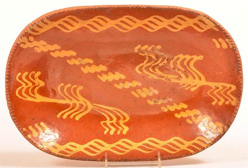 PA YELLOW SLIP DECORATED REDWARE 39ca2d