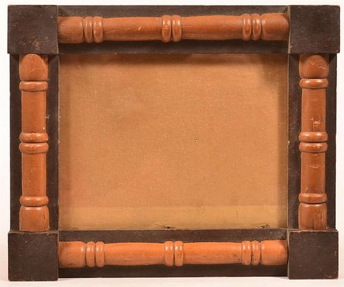 19TH CENTURY SOFTWOOD PICTURE FRAME.19th