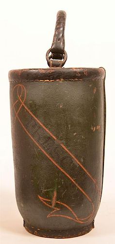 19TH CENTURY LEATHER FIRE BUCKET 19th 39cb35