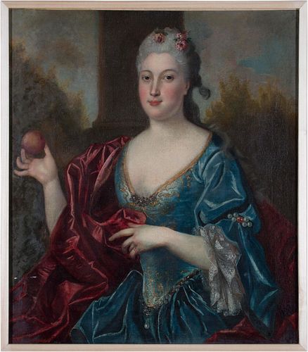 CONTINENTAL PORTRAIT OF WOMAN WITH