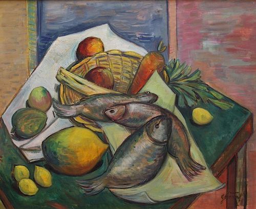 STILL LIFE WITH FISH FRUIT AND 39cc63