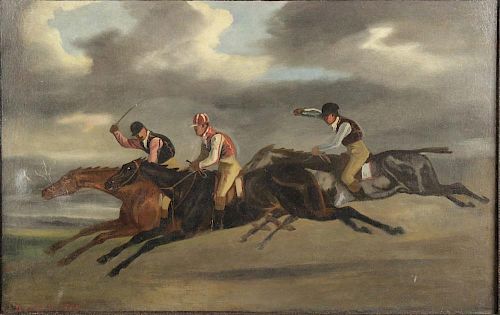 ATTRIBUTED TO SAMUEL HENRY ALKEN-RACING