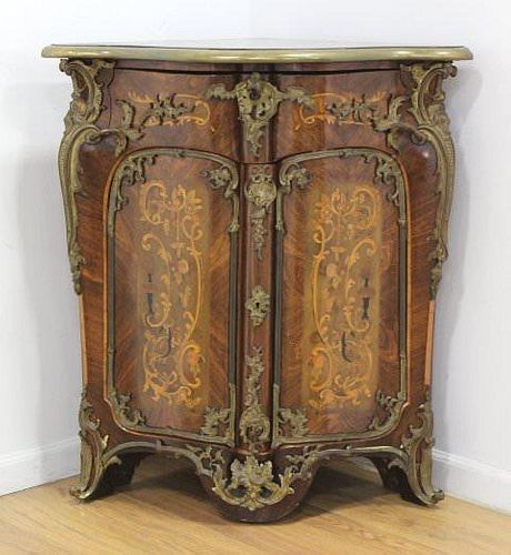 LOUIS XV STYLE BRONZE MOUNTED MARQUETRY 39cce3