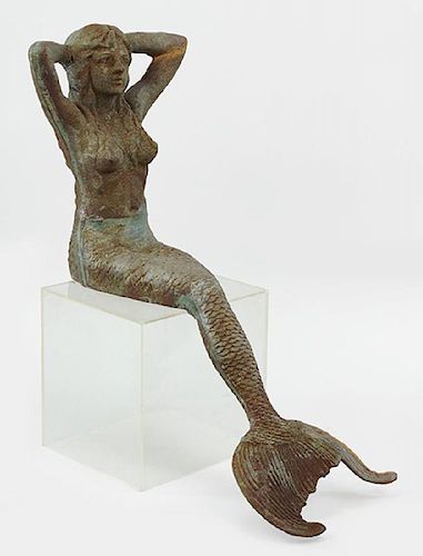 CAST IRON MERMAID18 in. h. from