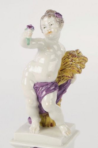 NYMPHENBURG PORCELAIN FIGURE EMBLEMATIC 39cd48