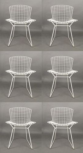 SET OF SIX HARRY BERTOIA SIDE CHAIRS 39cd7e