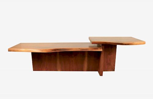 A FREE FORM WALNUT TABLE MODERN  39cd7f