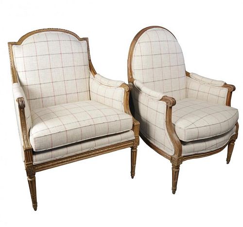 TWO 18TH C. FRENCH BERGERES, ASSEMBLED