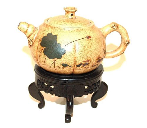 A CHINESE YI XING TEAPOT3 in. h.
From