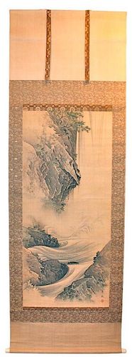 A JAPANESE SCROLL PAINTING, HOSEKI,