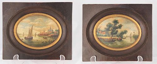 A PAIR OF MINIATURE ENGLISH OR 39cdf5