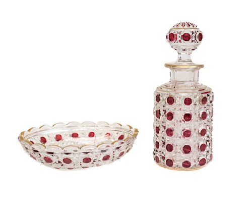 CUT BACCARAT GLASS ITEMSTwo Baccarat