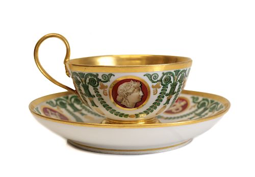 MANUFACTURE DE SEVRES CUP SAUCERA 39ce77