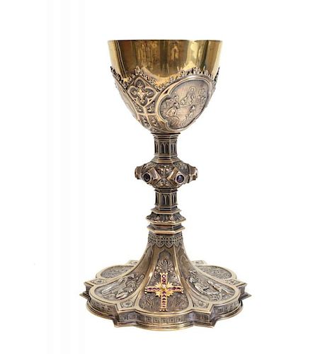 GILT STERLING SILVER CHALICE CUPA