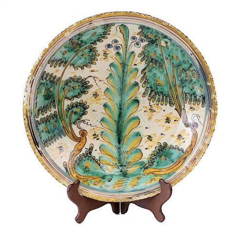 FAIENCE CENTERPIECE BOWLLarge Continental 39cf0c