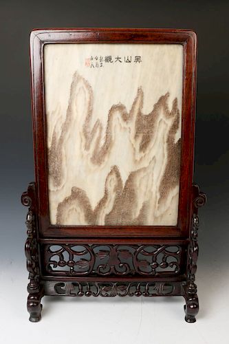 INSCRIBED DALI MARBLE PANEL AND 39cf4c