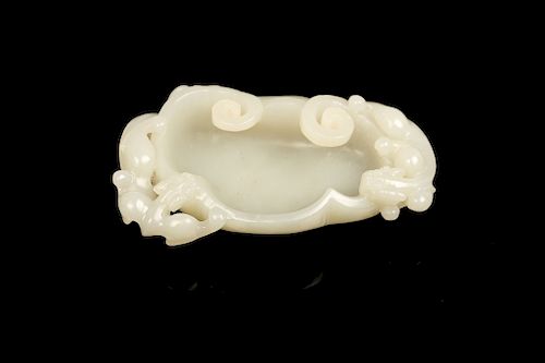 CHINESE JADE CARVED CHILONG BRUSH 39d052