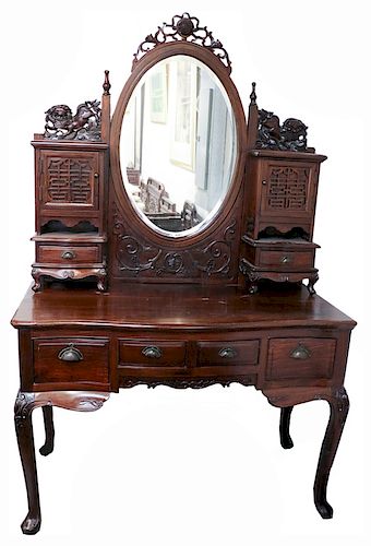 SUANZHI WOOD DRESSING TABLE, LATE