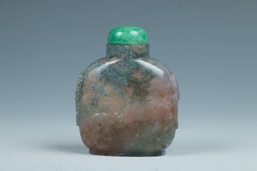 AGATE SNUFF BOTTLEOf compressed 39d07c