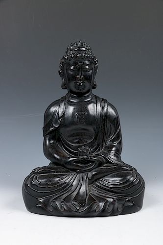 ROSEWOOD BUDDHA FIGUREDepicted 39d07d