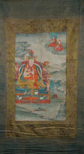 LAMA THANGKA 18TH CENTURYDepicting 39d0a3