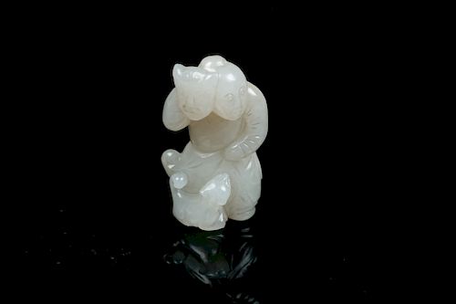 A CARVED JADE BOY QINGThe jade 39d182