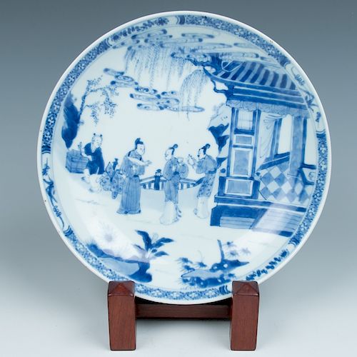 BLUE AND WHITE FIGURAL DISH YONGZHENG 39d1b1