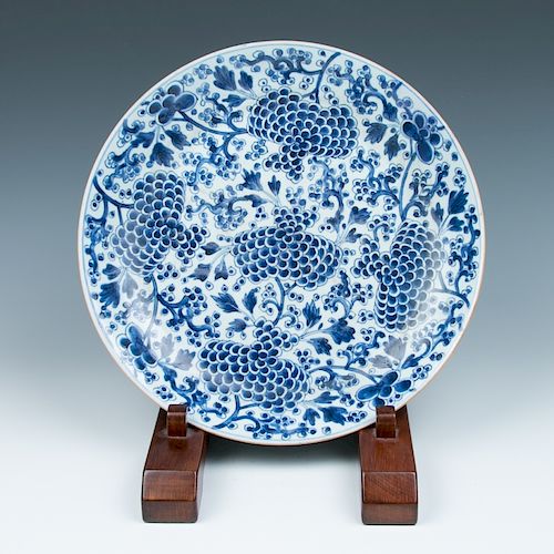 KANGXI BLUE AND WHITE LOTUS PLATEThe 39d1e1