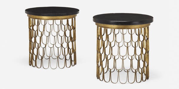 Modern. Occasional tables, pair.