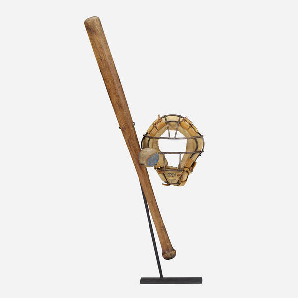 American. Baseball assemblage. wood,