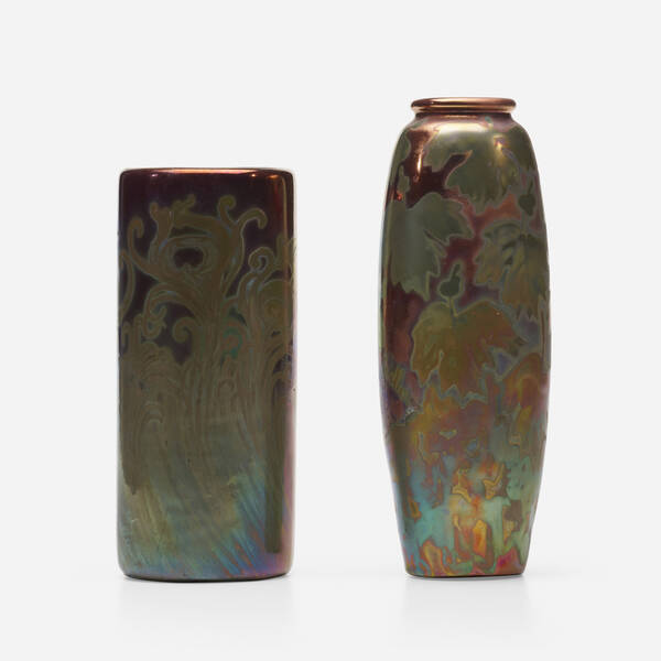 Jacques Sicard for Weller Pottery. Vases,