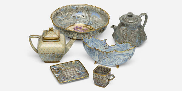 Doulton Lambeth. Collection of five