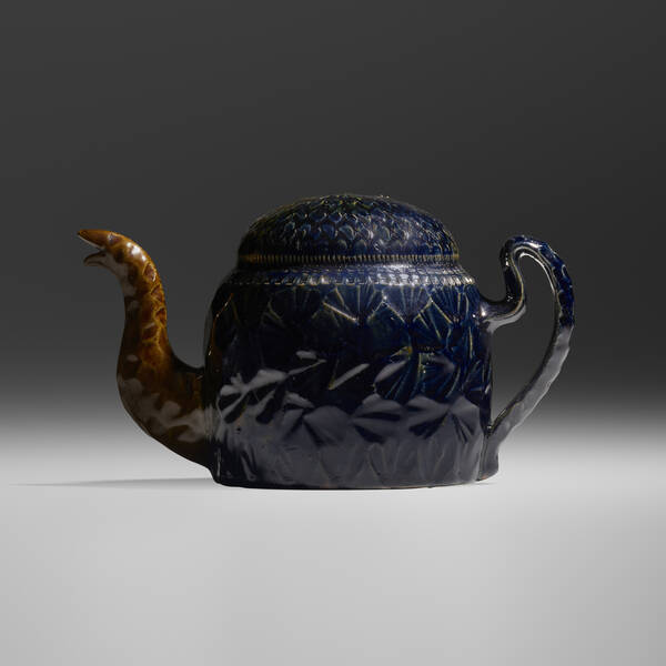 George E Ohr Rare Cadogan teapot  39d389