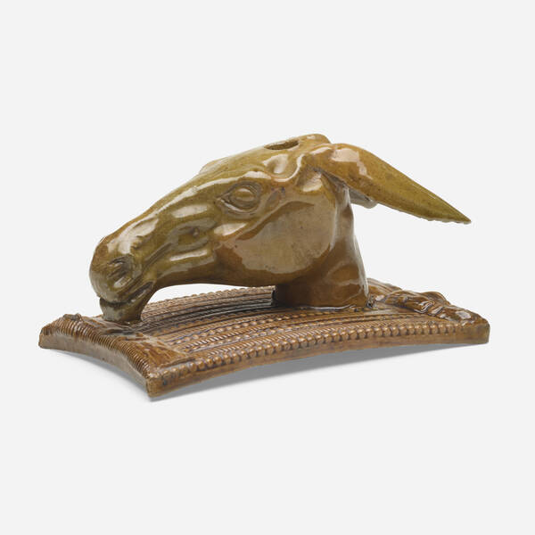 George E Ohr Donkey inkwell  39d38c