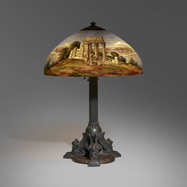 Handel. Greek Ruins table lamp.