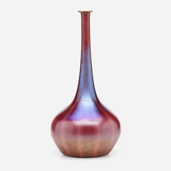 Durand Optic vase c 1925 hand blown 39d416