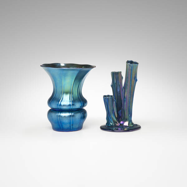 Steuben Vases set of two c  39d412