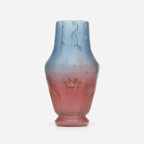 Daum. Crocus vase. c. 1910, acid-etched,