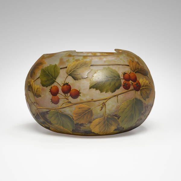 Daum Vase with berries c 1900  39d459