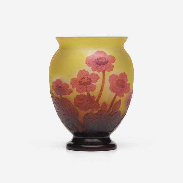 Gallé. Anémones vase. c. 1920,