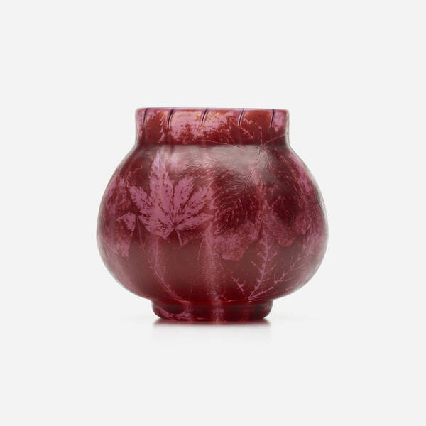 Gall Vase with foliage c 1930  39d46e