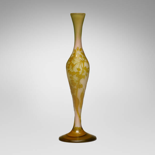 Gallé. Vase with allium. c. 1915,