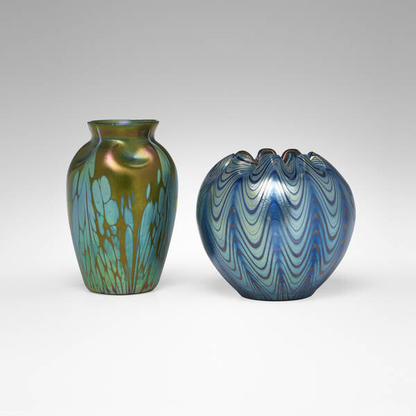 Loetz. Vases, set of two. c. 1900,