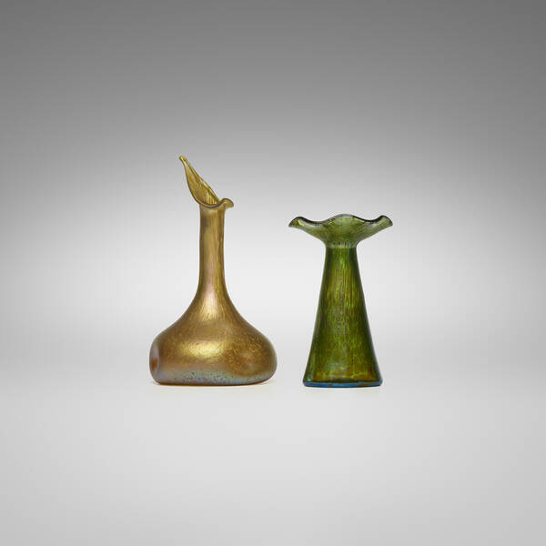 Loetz Papillon vases set of two  39d48f