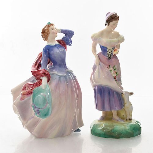 2 ROYAL DOULTON FIGURINES, BLITHE